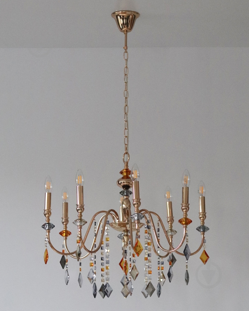 Люстра Edlin Vanessa 8x12 Вт E14 PL2416-8 - фото 2