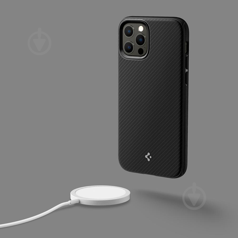 Чехол Spigen Mag Armor Black для Apple iPhone 12Apple iPhone 12 Pro - фото 10