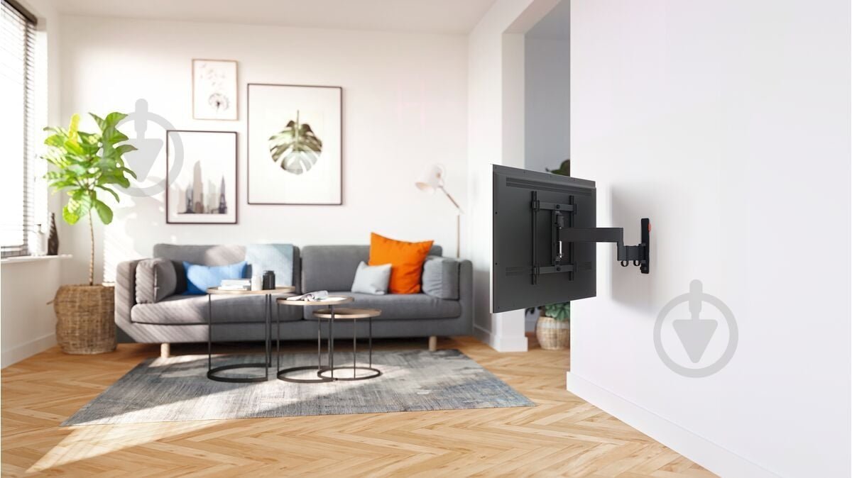 Кронштейн Vogels TVM 3443 поворотно-похилі 32"-65" чорний - фото 6