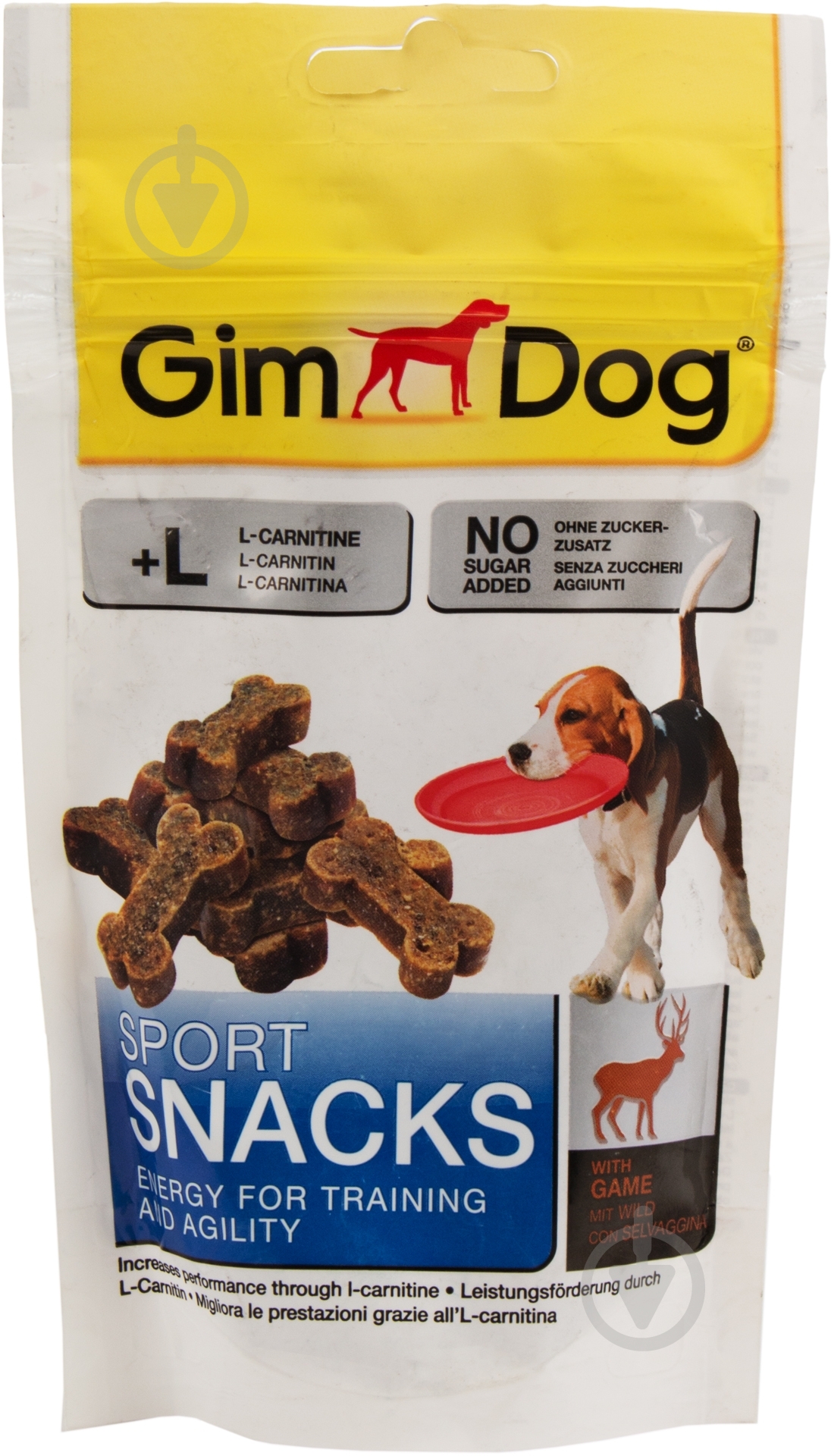 Витамины Gimpet GimDog Sport Snaсks Дичь 60 г - фото 1 Витамины Gimpet GimDog Sport Snaсks Дичь 60 г - фото 1