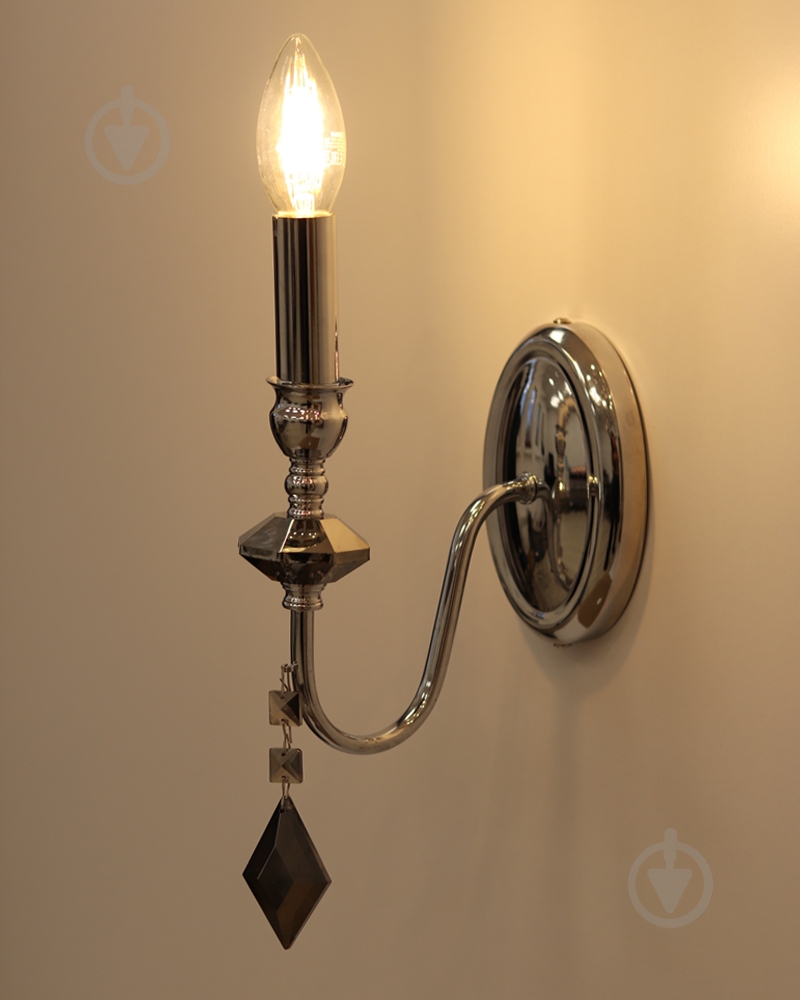 Бра Edlin Vanessa 12 Вт E14 хром PL2417-1W - фото 4 Бра Edlin Vanessa 12 Вт E14 хром PL2417-1W - фото 4