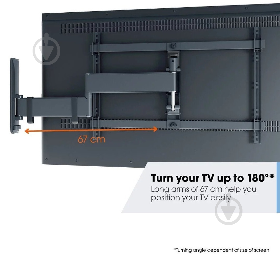 Кронштейн Vogels TVM 3643 поворотно-наклонные 40"-77" черный - фото 6 Кронштейн Vogels TVM 3643 поворотно-наклонные 40"-77" черный - фото 6