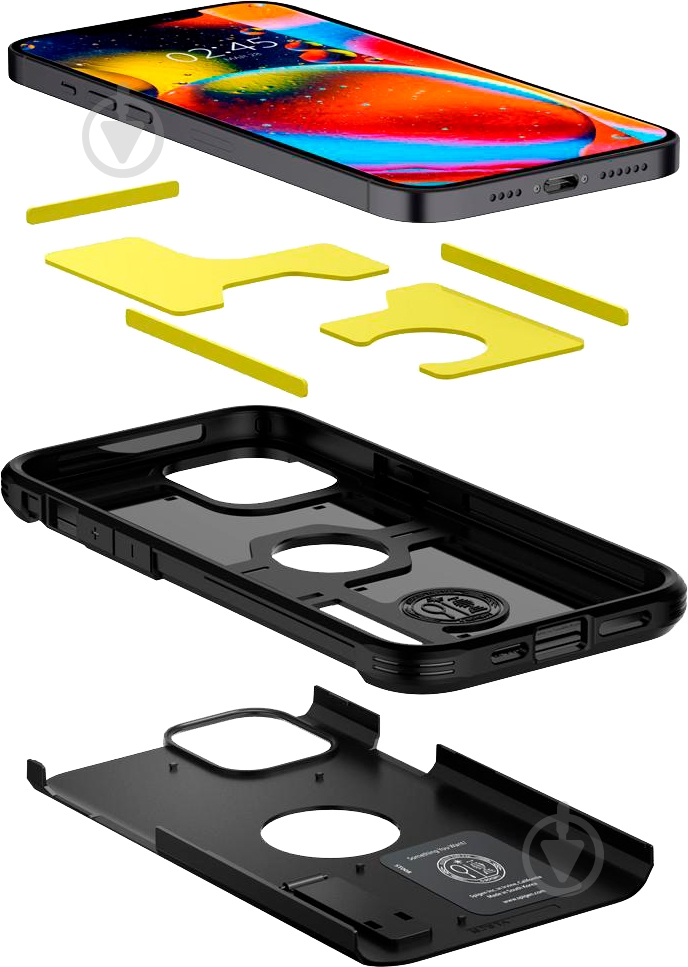 Чехол Spigen Tough Armor Black для Apple iPhone 12Apple iPhone 12 Pro - фото 5