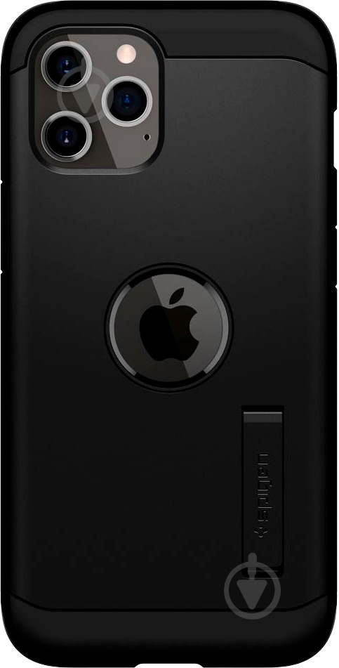 Чехол Spigen Tough Armor Black для Apple iPhone 12Apple iPhone 12 Pro - фото 1