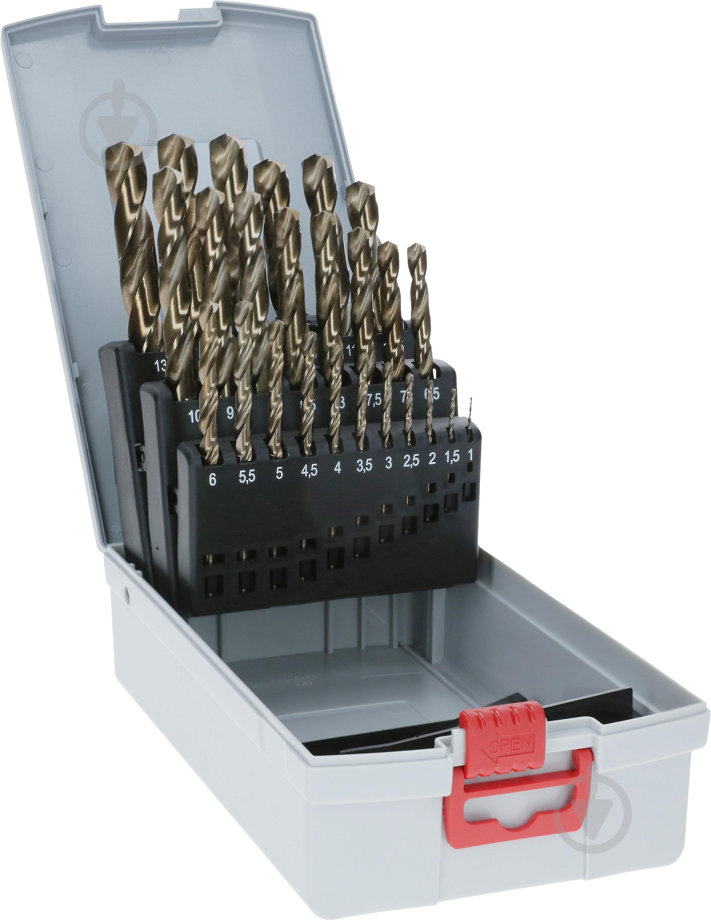 ᐉ Набор сверл по металлу Bosch HSS-Co ProBox D1-13 25 шт