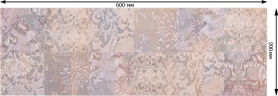 Плитка Allore Group Textile Pattern MIX W\DEC M NR Mat 1 20x60 см - фото 7 Плитка Allore Group Textile Pattern MIX W\DEC M NR Mat 1 20x60 см - фото 7