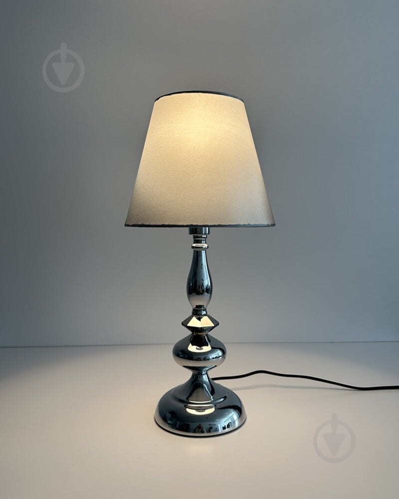 Настільна лампа Edlin Vanessa 1x12 Вт E14 хром PL2417-1T - фото 4 Настільна лампа Edlin Vanessa 1x12 Вт E14 хром PL2417-1T - фото 4