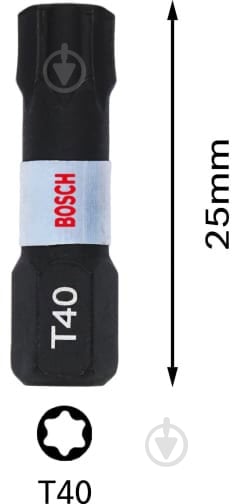 Бита Bosch Impact Control T40 2 шт. 2608522478 - фото 3