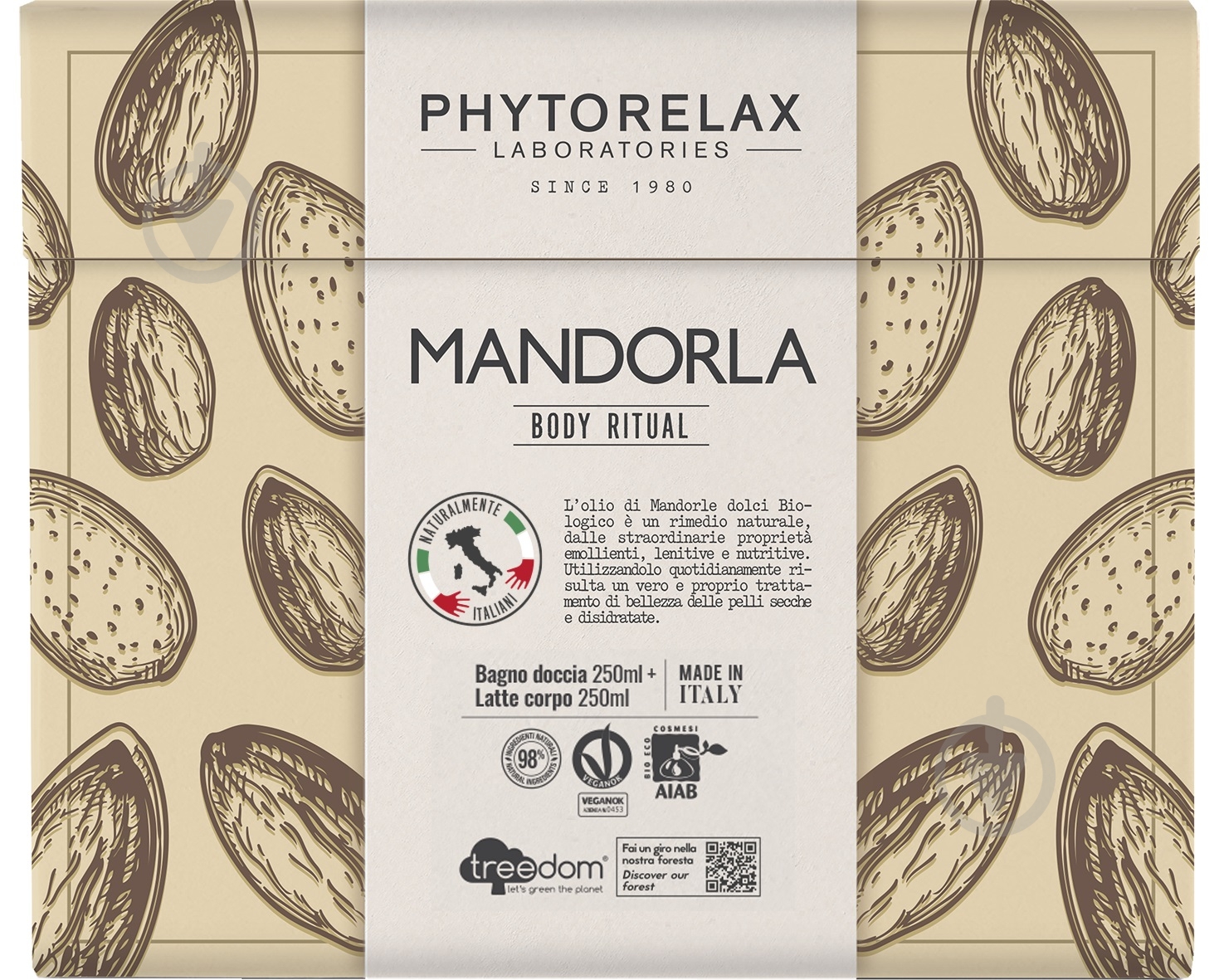Набір подарунковий унісекс Phytorelax Vegan & Organic Almond - фото 1