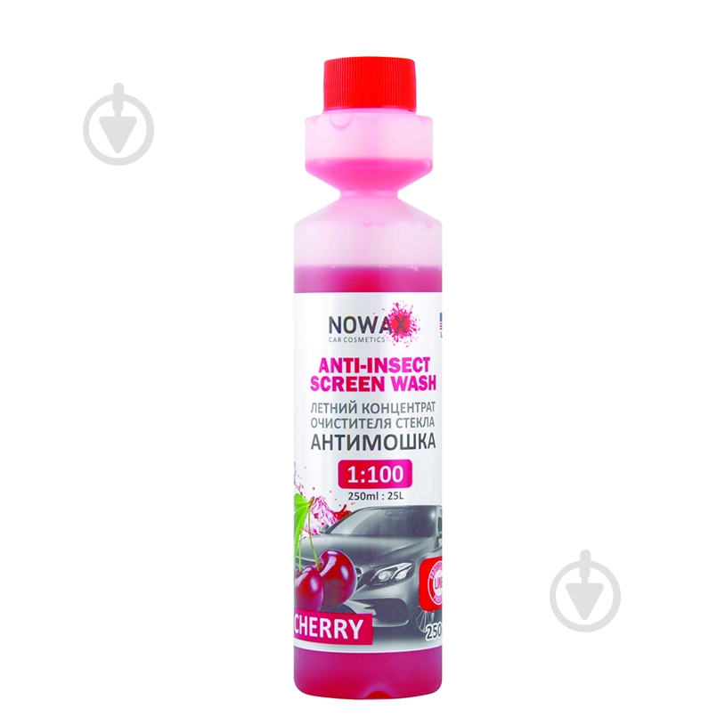 Омыватель стекла Nowax Cherry лето 40 °С 0,25 л - фото 1 Омыватель стекла Nowax Cherry лето 40 °С 0,25 л - фото 1