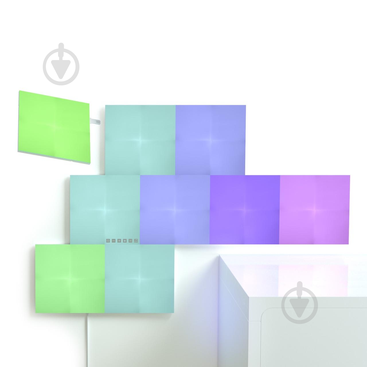 Светильник светодиодный Nanoleaf Canvas Smarter Kit (NL29-0002SW-9PK) - фото 7