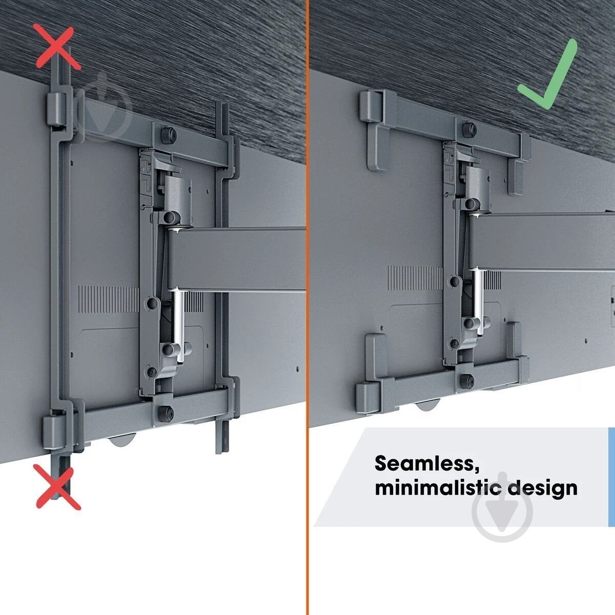 Кронштейн Vogels TVM 3663 OLED поворотно-похилі 40"-77" чорний - фото 2