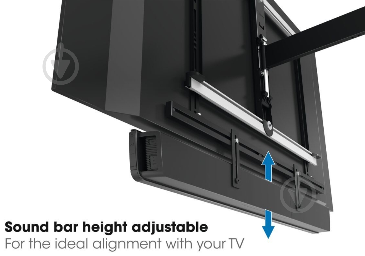 Кронштейн Vogels 3550 Sound Bar Mount фіксовані чорний - фото 8 Кронштейн Vogels 3550 Sound Bar Mount фіксовані чорний - фото 8