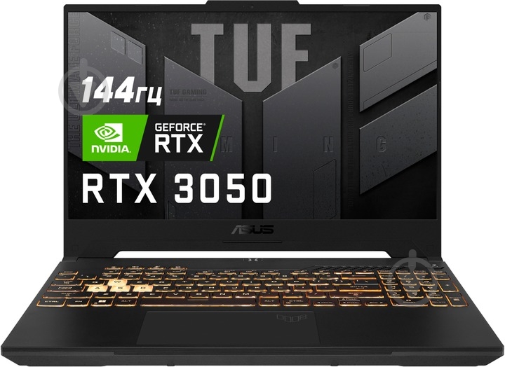 Ноутбук Asus TUF Gaming F15 FX507ZC4-HN059 15,6" (90NR0GW2-M00V50) jaeger gray - фото 2 Ноутбук Asus TUF Gaming F15 FX507ZC4-HN059 15,6" (90NR0GW2-M00V50) jaeger gray - фото 2