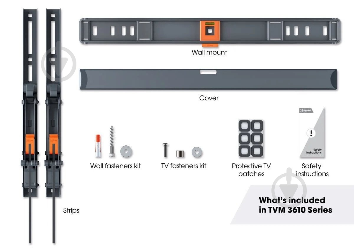 Кронштейн Vogels TVM 3613 наклонные 40"-77" черный - фото 5