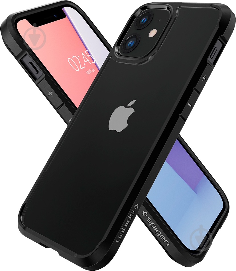 Чехол Spigen Crystal Hybrid Matte Black для Apple iPhone 12 Mini - фото 5