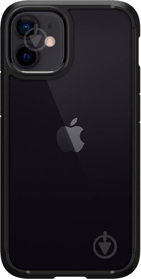 Чехол Spigen Crystal Hybrid Matte Black для Apple iPhone 12 Mini - фото 2