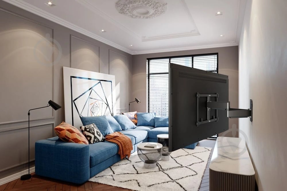 Кронштейн Vogels TVM 5855 поворотно-похилі 55"-100" чорний - фото 8 Кронштейн Vogels TVM 5855 поворотно-похилі 55"-100" чорний - фото 8