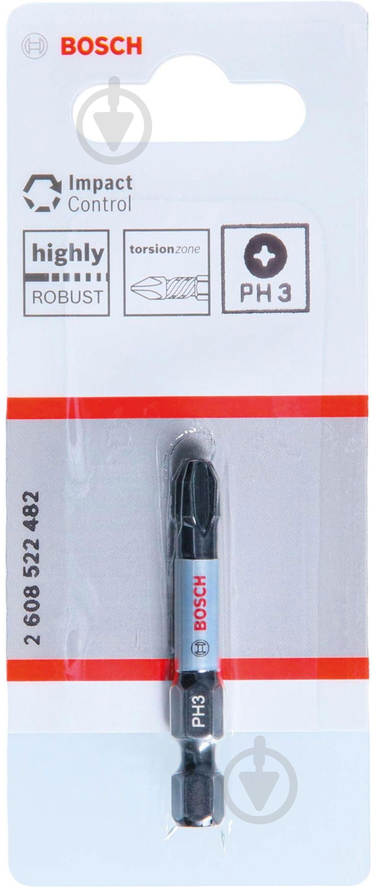 Бита Bosch Impact Control PH3 1 шт. 2608522482 - фото 2