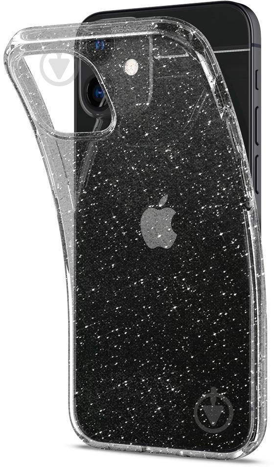 Чехол Spigen Liquid Crystal Glitter Crystal Quartz для Apple iPhone 12 Mini - фото 4