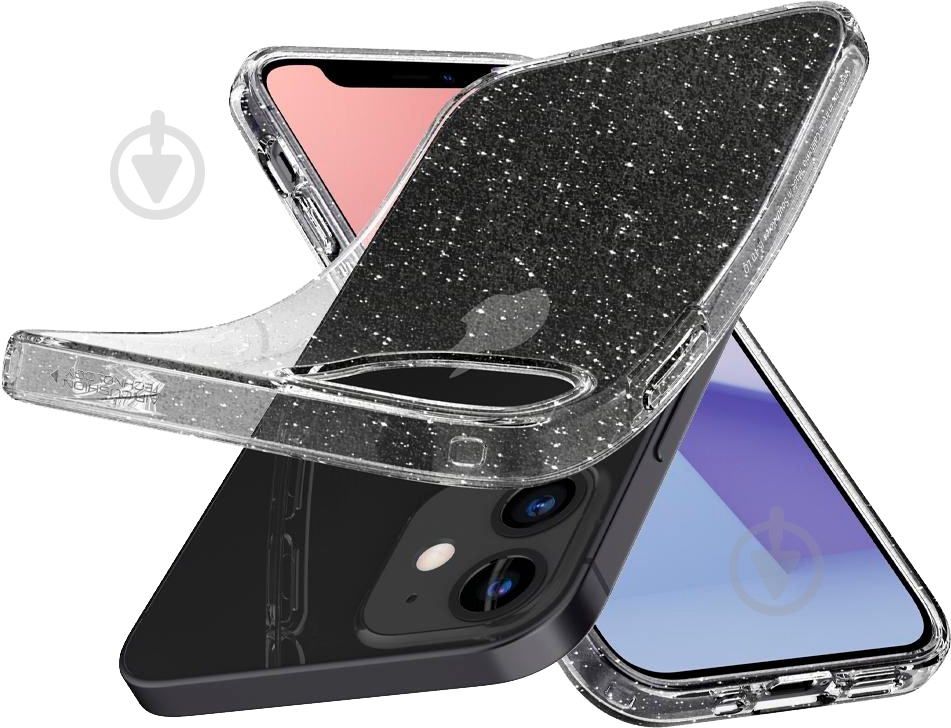 Чехол Spigen Liquid Crystal Glitter Crystal Quartz для Apple iPhone 12 Mini - фото 5
