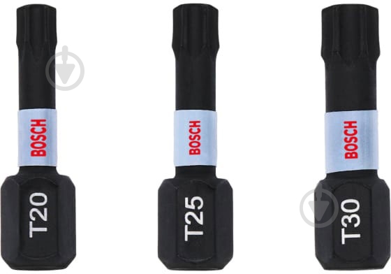 Бита Bosch Impact Control T20/T25/T30 3 шт. 2608522479 - фото 1