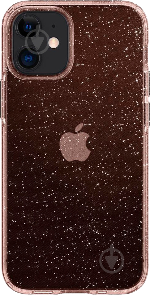 Чехол Spigen Liquid Crystal Glitter Rose Quartz для Apple iPhone 12 Mini - фото 1