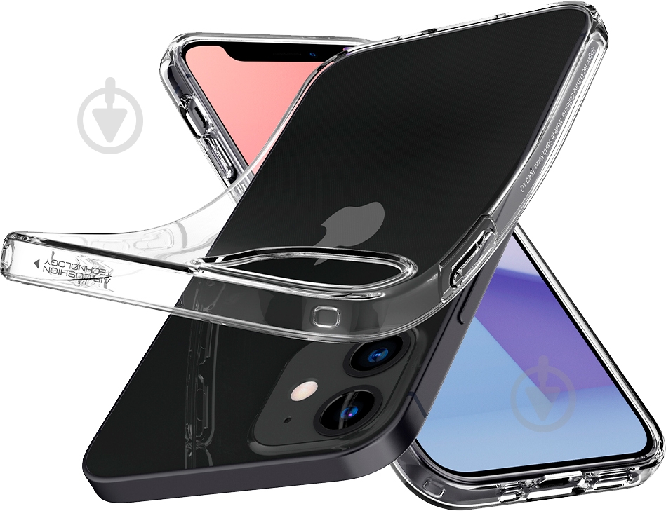 Чехол Spigen Liquid Crystal Crystal Clear для Apple iPhone 12 Mini - фото 4