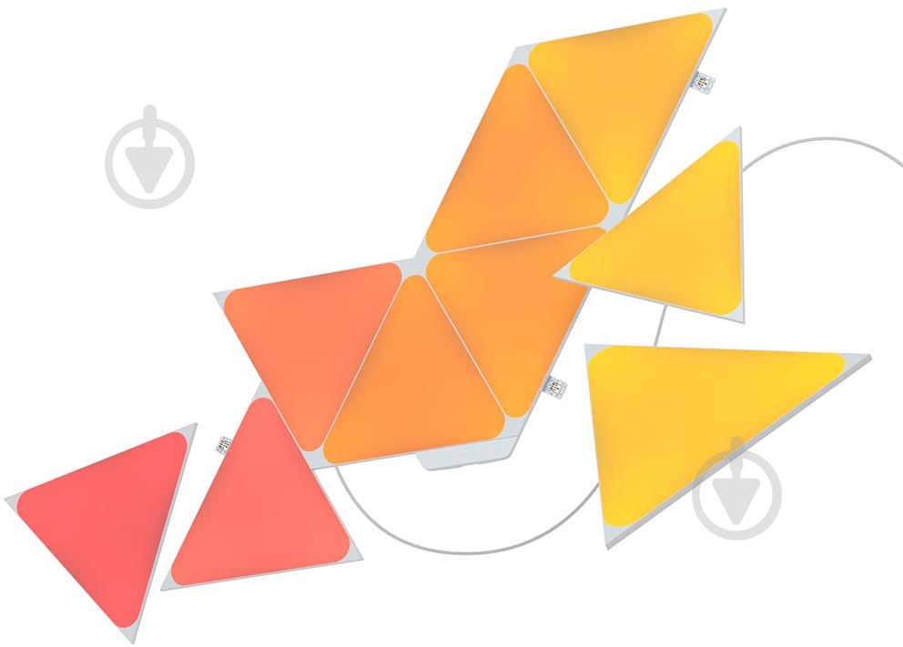 Светильник светодиодный Nanoleaf Shapes Triangles Starter Kit (NL47-0002TW-9PK) - фото 4 Светильник светодиодный Nanoleaf Shapes Triangles Starter Kit (NL47-0002TW-9PK) - фото 4