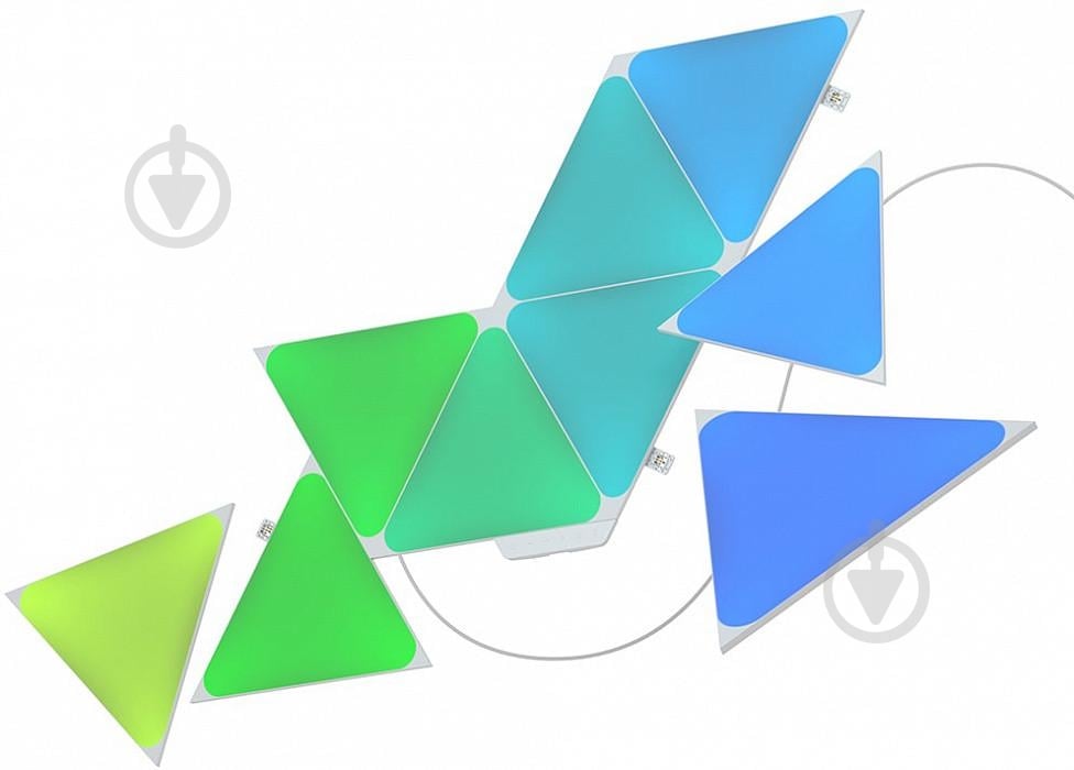 Светильник светодиодный Nanoleaf Shapes Triangles Starter Kit (NL47-0002TW-9PK) - фото 2 Светильник светодиодный Nanoleaf Shapes Triangles Starter Kit (NL47-0002TW-9PK) - фото 2