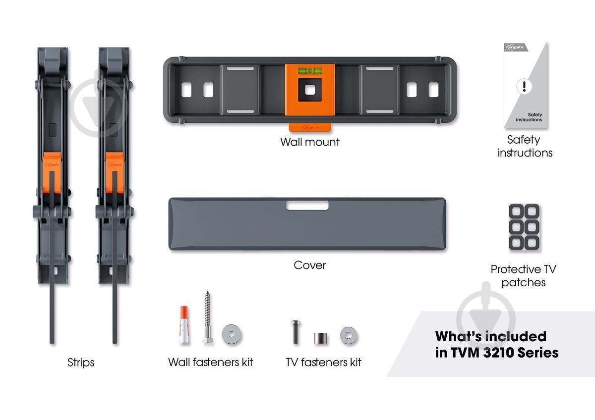 Крепление для телевизора Vogels TVM 3213 наклонные 19"-43" черный - фото 4 Крепление для телевизора Vogels TVM 3213 наклонные 19"-43" черный - фото 4