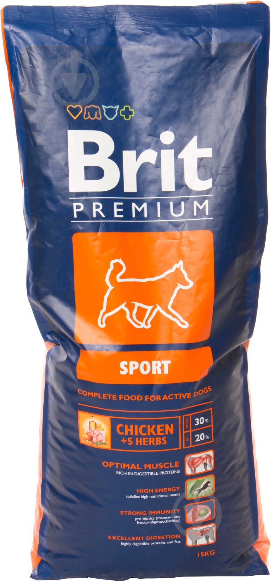 Корм для всех пород Brit Premium Sport 15 кг (злаки, курица) 15 кг - фото 1 Корм для всех пород Brit Premium Sport 15 кг (злаки, курица) 15 кг - фото 1