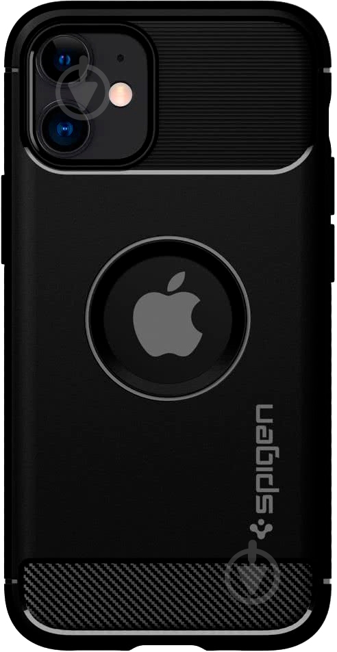 Чехол Spigen Rugged Armor Matte Black для Apple iPhone 12 Mini - фото 1