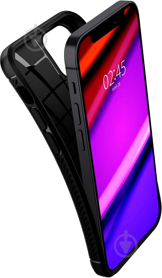 Чехол Spigen Rugged Armor Matte Black для Apple iPhone 12 Mini - фото 7