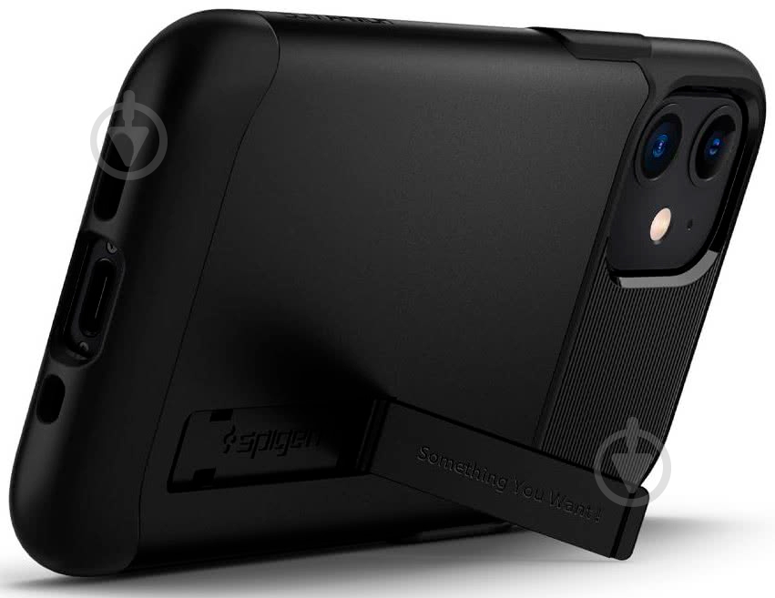 Чехол Spigen Slim Armor Black для Apple iPhone 12 Mini - фото 8 Чехол Spigen Slim Armor Black для Apple iPhone 12 Mini - фото 8