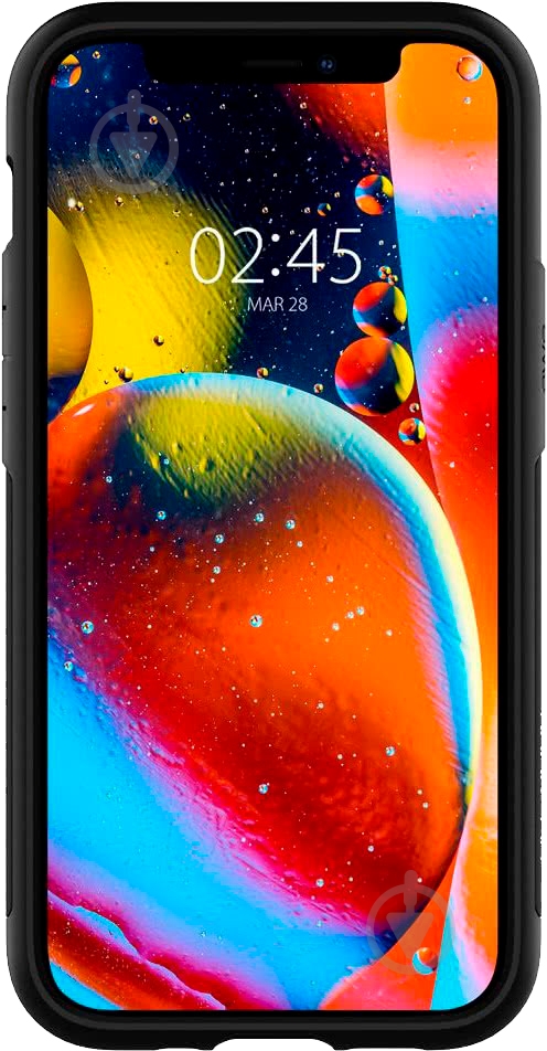Чехол Spigen Slim Armor Black для Apple iPhone 12 Mini - фото 5 Чехол Spigen Slim Armor Black для Apple iPhone 12 Mini - фото 5