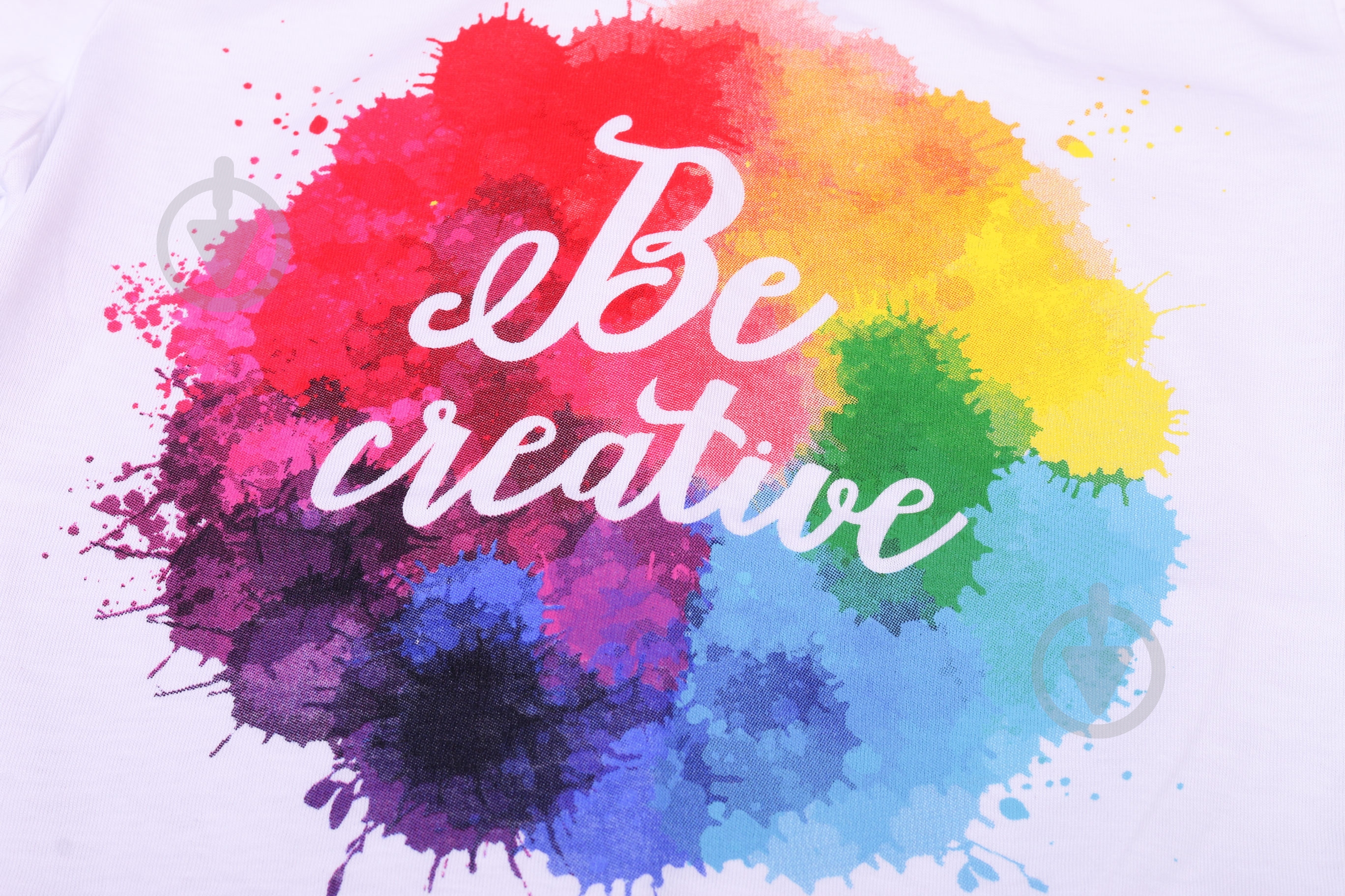 Футболка для девочек Luna Kids Be creative р.134 белый - фото 2 Футболка для девочек Luna Kids Be creative р.134 белый - фото 2