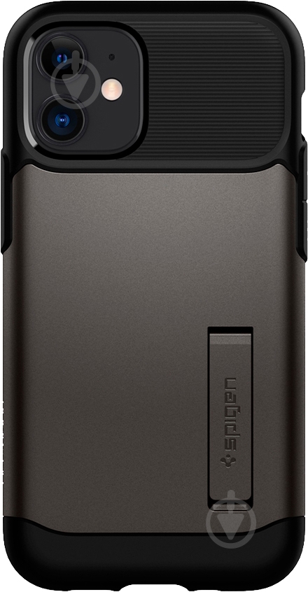 Чехол Spigen Slim Armor Gunmetal для Apple iPhone 12 Mini - фото 1