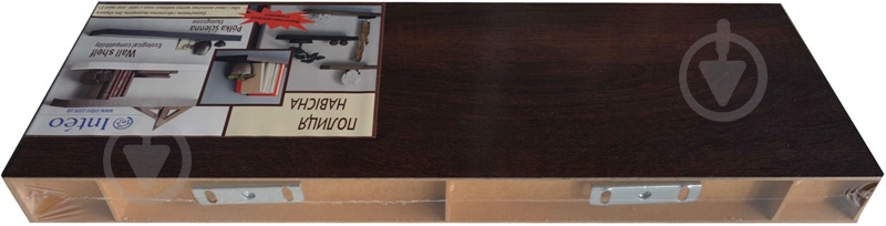 Полка Inteo Лайн на стену 600x600x50 мм венге - фото 2 Полка Inteo Лайн на стену 600x600x50 мм венге - фото 2