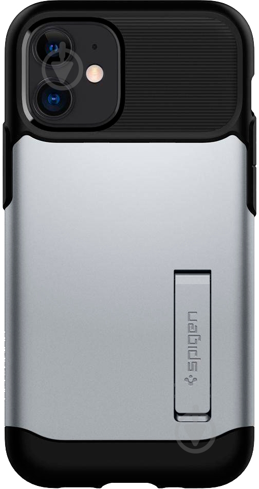 Чехол Spigen Slim Armor Satin Silve для Apple iPhone 12 Mini - фото 1