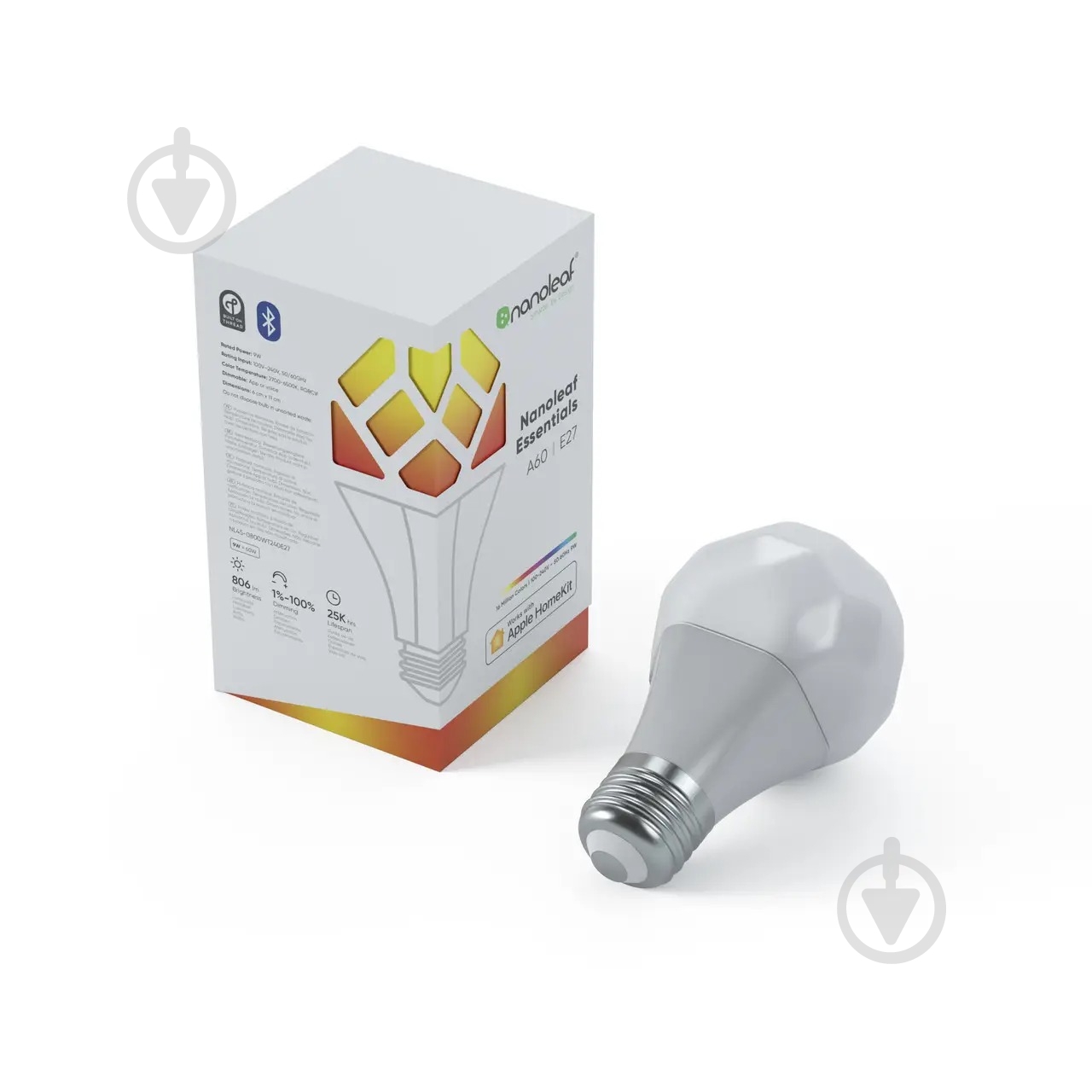 Лампа светодиодная Nanoleaf Essentials E27 9W (NL45-0800WT240E27) - фото 1