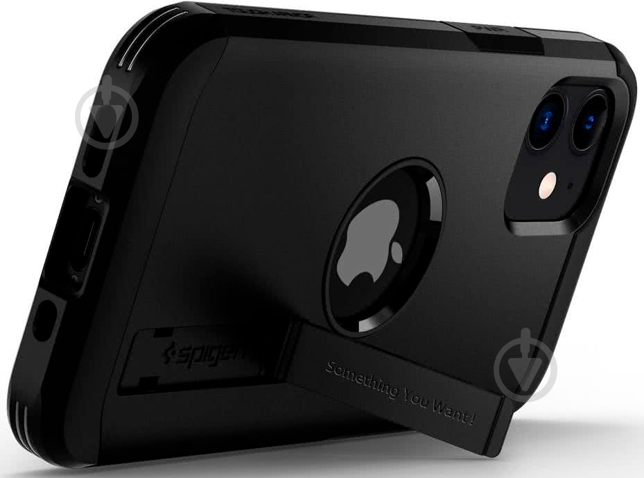 Чохол Spigen Tough Armor Black для Apple iPhone 12 Mini - фото 5
