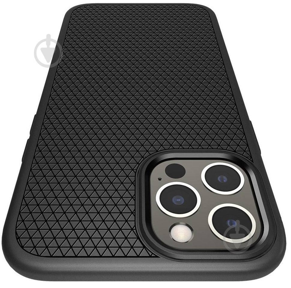 Чохол Spigen Case Liquid Air Matte Black для Apple iPhone 12 Pro Max - фото 5