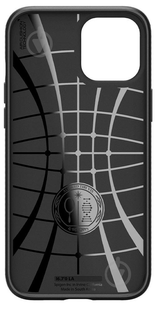 Чохол Spigen Case Liquid Air Matte Black для Apple iPhone 12 Pro Max - фото 7