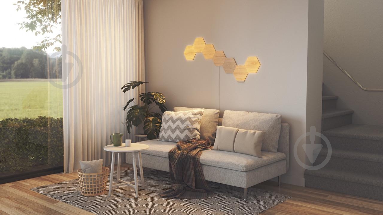 Світильник світлодіодний Nanoleaf Elements Hexagons Starter Kit Apple Homekit (NL52-K-7002HB-7PK) - фото 7 Світильник світлодіодний Nanoleaf Elements Hexagons Starter Kit Apple Homekit (NL52-K-7002HB-7PK) - фото 7