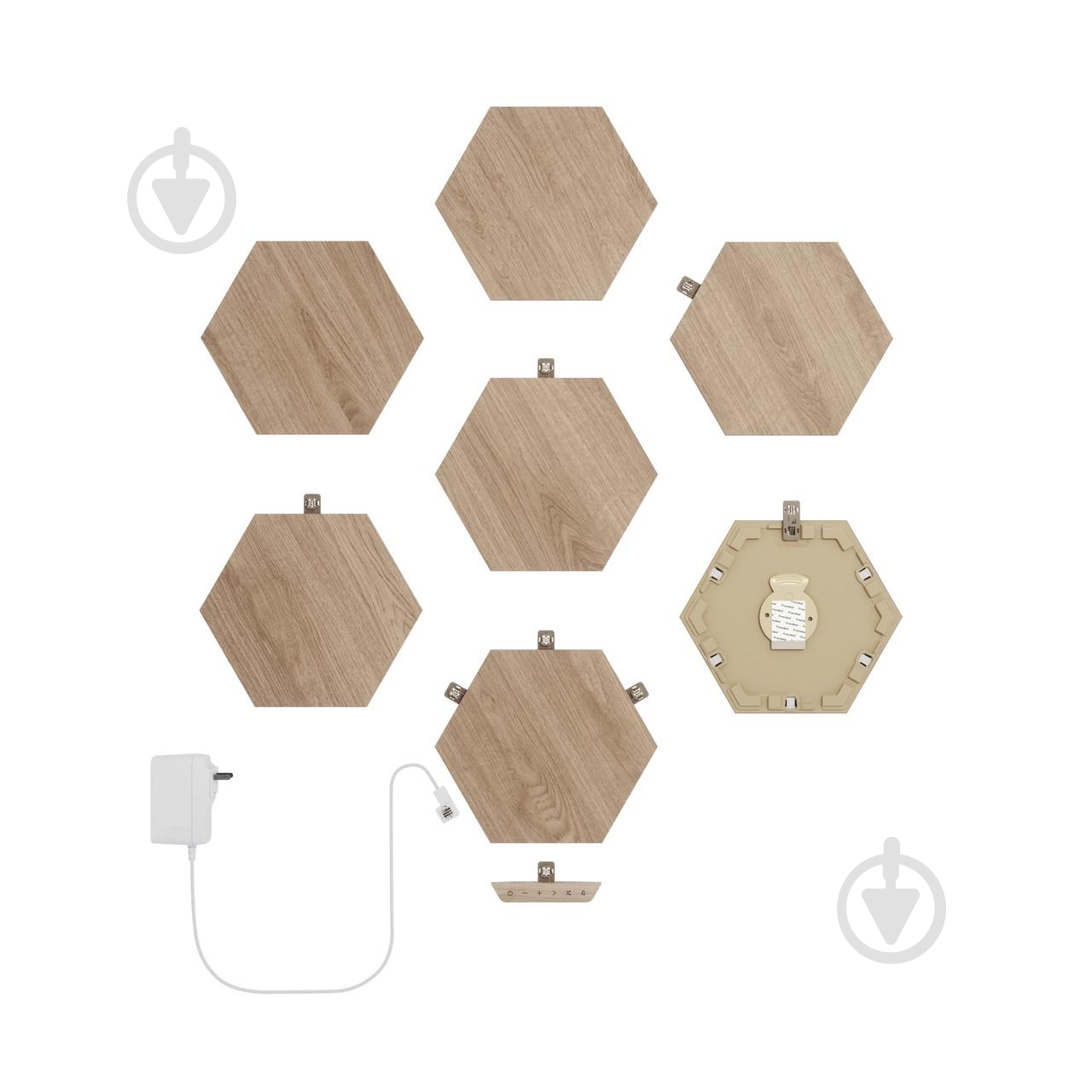 Світильник світлодіодний Nanoleaf Elements Hexagons Starter Kit Apple Homekit (NL52-K-7002HB-7PK) - фото 3 Світильник світлодіодний Nanoleaf Elements Hexagons Starter Kit Apple Homekit (NL52-K-7002HB-7PK) - фото 3