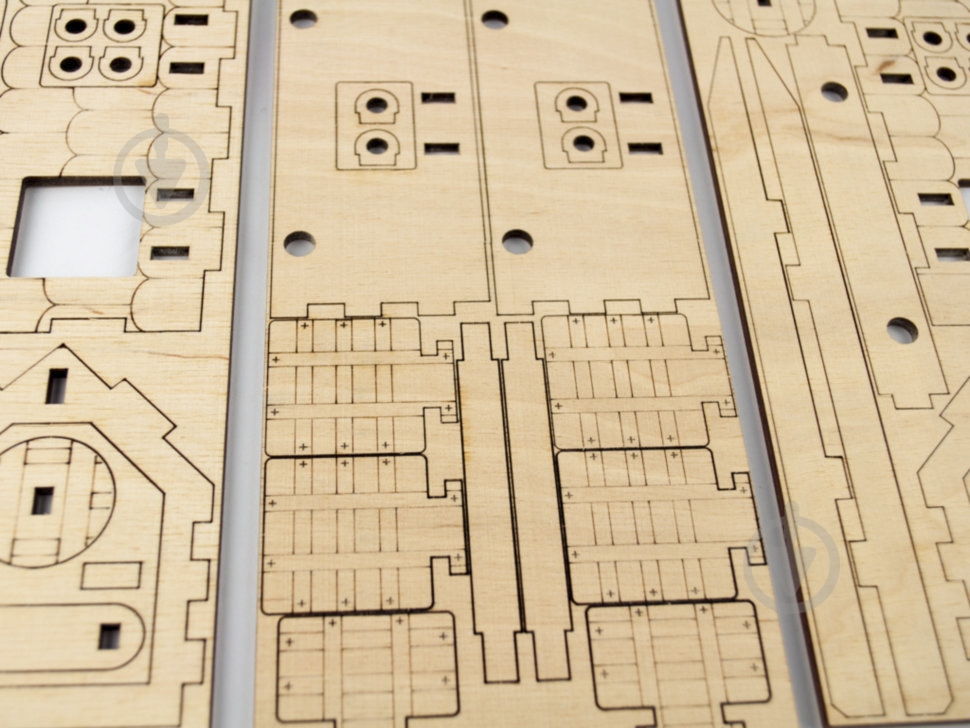 Деревянный 3D-конструктор Зірка Орудие Таран 100729 - фото 8