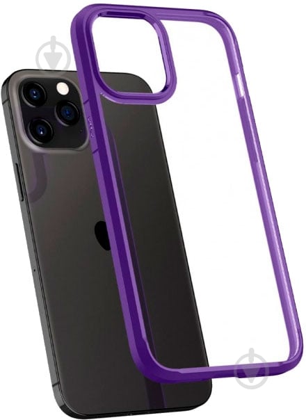 Чехол Spigen Crystal Hybrid Hydrangea Purple для Apple iPhone 12 Pro Max - фото 5