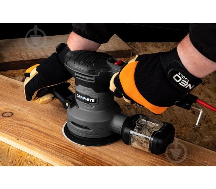 Эксцентриковая шлифмашина GRAPHITE ДИСК 125/150 ММ 59G349 - фото 2
