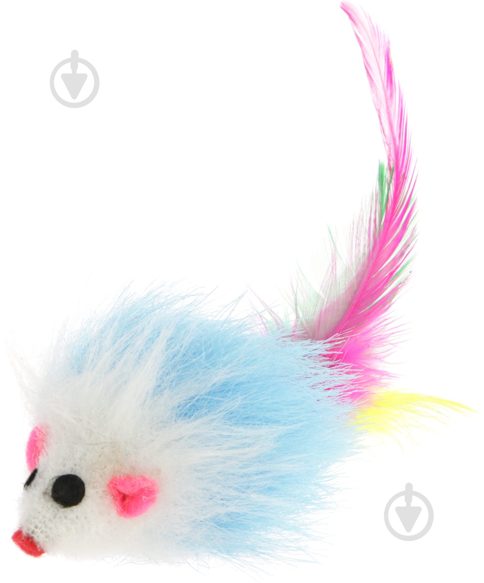 Іграшка для котів Lilli Pet Мишка Fiery з пір’ям 9 см різнокольоровий (20-7456) - фото 1 Іграшка для котів Lilli Pet Мишка Fiery з пір’ям 9 см різнокольоровий (20-7456) - фото 1